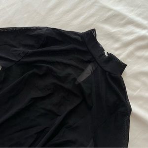 mesh long sleeve turtleneck black top tumblr 2014 tumblrcore goth emo indie punk